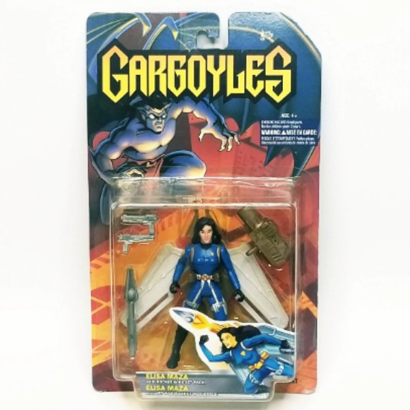 Gargoyles Other - Vintage Gargoyles Elisa Maza W/ Rocket Wing Jet Pack Action Figure Disney